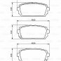 BOSCH 0986494400 Brake Pad Set, disc brake for KIA