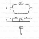 BOSCH 0986494664 Brake Pad Set, disc brake for MERCEDES-BENZ