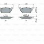 BOSCH 0986424364 Brake Pad Set, disc brake for AUDI, SEAT, SKODA, VW