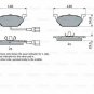 BOSCH 0986494019 Brake Pad Set, disc brake for AUDI, SEAT, SKODA, VW