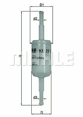 MAHLE KL15OF Fuel filter for AUDI, CITRO&Atilde;�N, FORD, FSO, LADA, NSU, RENAULT, SKODA