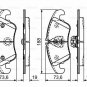 BOSCH 0986494201 Brake Pad Set, disc brake for AUDI