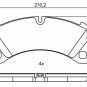 BOSCH 0986494757 Brake Pad Set, disc brake for VW