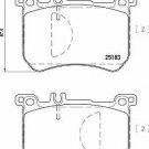 BREMBO P50111 Brake Pad Set, disc brake for MERCEDES-BENZ