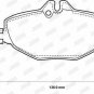 JURID 573091JC Brake Pad Set, disc brake for MERCEDES-BENZ