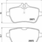 BREMBO P50117 Brake Pad Set, disc brake for MERCEDES-BENZ