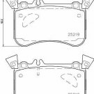 BREMBO P50121 Brake Pad Set, disc brake for MERCEDES-BENZ