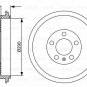 BOSCH 0986477152 Brake Drum for SKODA