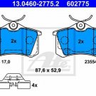 ATE 13.0460-2775.2 Brake Pad Set, disc brake for CITROËN, DS