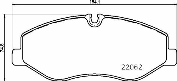 BREMBO P50129 Brake Pad Set, disc brake for MERCEDES-BENZ