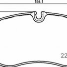 BREMBO P50129 Brake Pad Set, disc brake for MERCEDES-BENZ