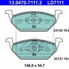 ATE 13.0470-7111.2 Brake Pad Set, disc brake for AUDI, SEAT, SKODA, VW