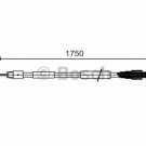 BOSCH 1987482018 Cable, parking brake for PORSCHE, VW