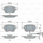 BOSCH 0986424797 Brake Pad Set, disc brake for AUDI, SEAT, SKODA, VW