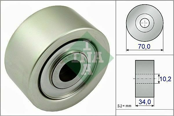 INA 532077810 Deflection/Guide Pulley, v-ribbed belt