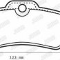 JURID 573056JC Brake Pad Set, disc brake for MINI