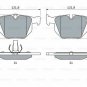BOSCH 0986424766 Brake Pad Set, disc brake for BMW