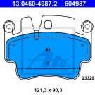 ATE 13.0460-4987.2 Brake Pad Set, disc brake for PORSCHE