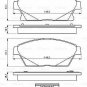 BOSCH 0986494657 Brake Pad Set, disc brake for CADILLAC, CHEVROLET, OPEL, VAUXHA