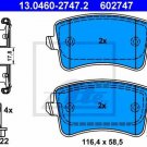 ATE 13.0460-2747.2 Brake Pad Set, disc brake for AUDI