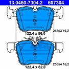 ATE 13.0460-7304.2 Brake Pad Set, disc brake for MERCEDES-BENZ