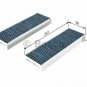 BOSCH 0986628510 Filter, interior air for CITRO&Atilde;�N, DS, OPEL, PEUGEOT, TOYOTA