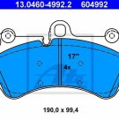 ATE 13.0460-4992.2 Brake Pad Set, disc brake for PORSCHE, VW