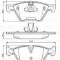 BOSCH 0986494118 Brake Pad Set, disc brake for BMW