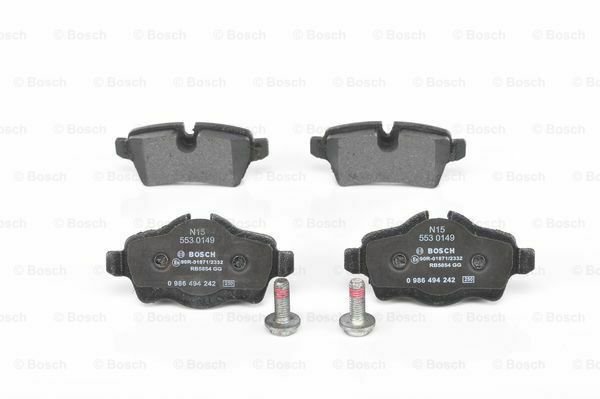BOSCH 0986494242 Brake Pad Set, disc brake for MINI