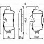 BOSCH 0986494242 Brake Pad Set, disc brake for MINI
