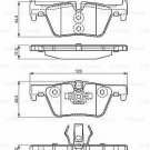 BOSCH 0986494554 Brake Pad Set, disc brake for BMW