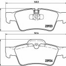 BREMBO P50064 Brake Pad Set, disc brake for MERCEDES-BENZ