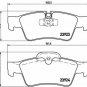 BREMBO P50064 Brake Pad Set, disc brake for MERCEDES-BENZ