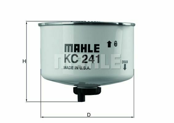 MAHLE KC 241D Fuel filter for LAND ROVER
