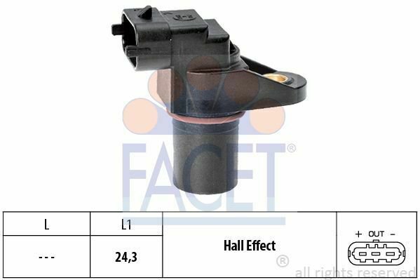 FACET 9.0459 Sensor, camshaft position for CHRYSLER, JEEP, MERCEDES-BENZ