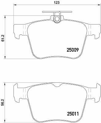 BREMBO P85124 Brake Pad Set, disc brake for AUDI, SEAT, SKODA, VW