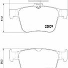BREMBO P85124 Brake Pad Set, disc brake for AUDI, SEAT, SKODA, VW