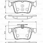 BOSCH 0986494658 Brake Pad Set, disc brake for AUDI, CUPRA, SEAT, SKODA, VW