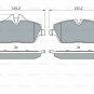 BOSCH 0986494120 Brake Pad Set, disc brake for BMW, MINI