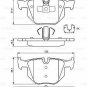 BOSCH 0986494540 Brake Pad Set, disc brake for BMW