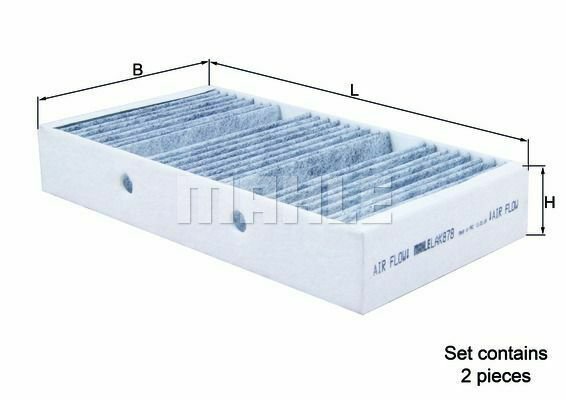 MAHLE LAK 878/S Filter, interior air for MERCEDES-BENZ