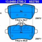ATE 13.0460-2780.2 Brake Pad Set, disc brake for MERCEDES-BENZ