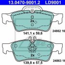 ATE 13.0470-9001.2 Brake Pad Set, disc brake for MERCEDES-BENZ