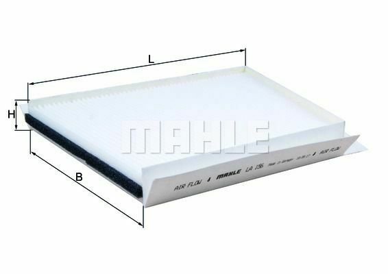 MAHLE LA 156 Filter, interior air for MERCEDES-BENZ