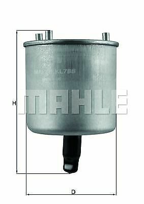 MAHLE KL 788 Fuel filter for CITRO&Atilde;�N, FIAT, MITSUBISHI, PEUGEOT, TOYOTA