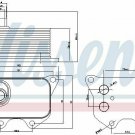 NISSENS 90659 Oil Cooler, engine oil for AUDI, SEAT, SKODA, VW