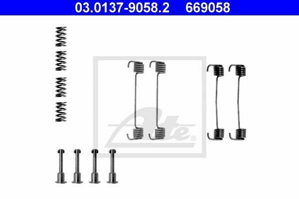 ATE 03.0137-9058.2 Accessory Kit, parking brake shoes for BMW