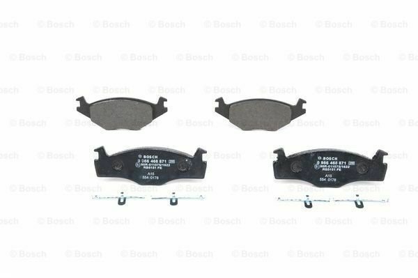 BOSCH 0986468871 Brake Pad Set, disc brake for SEAT, VW