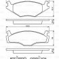BOSCH 0986468871 Brake Pad Set, disc brake for SEAT, VW