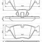 BOSCH 0986494117 Brake Pad Set, disc brake for BMW